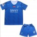 Camiseta Al-Hilal Neymar Jr #10 Primera Equipación Replica 2023-24 para niños mangas cortas (+ Pantalones cortos)